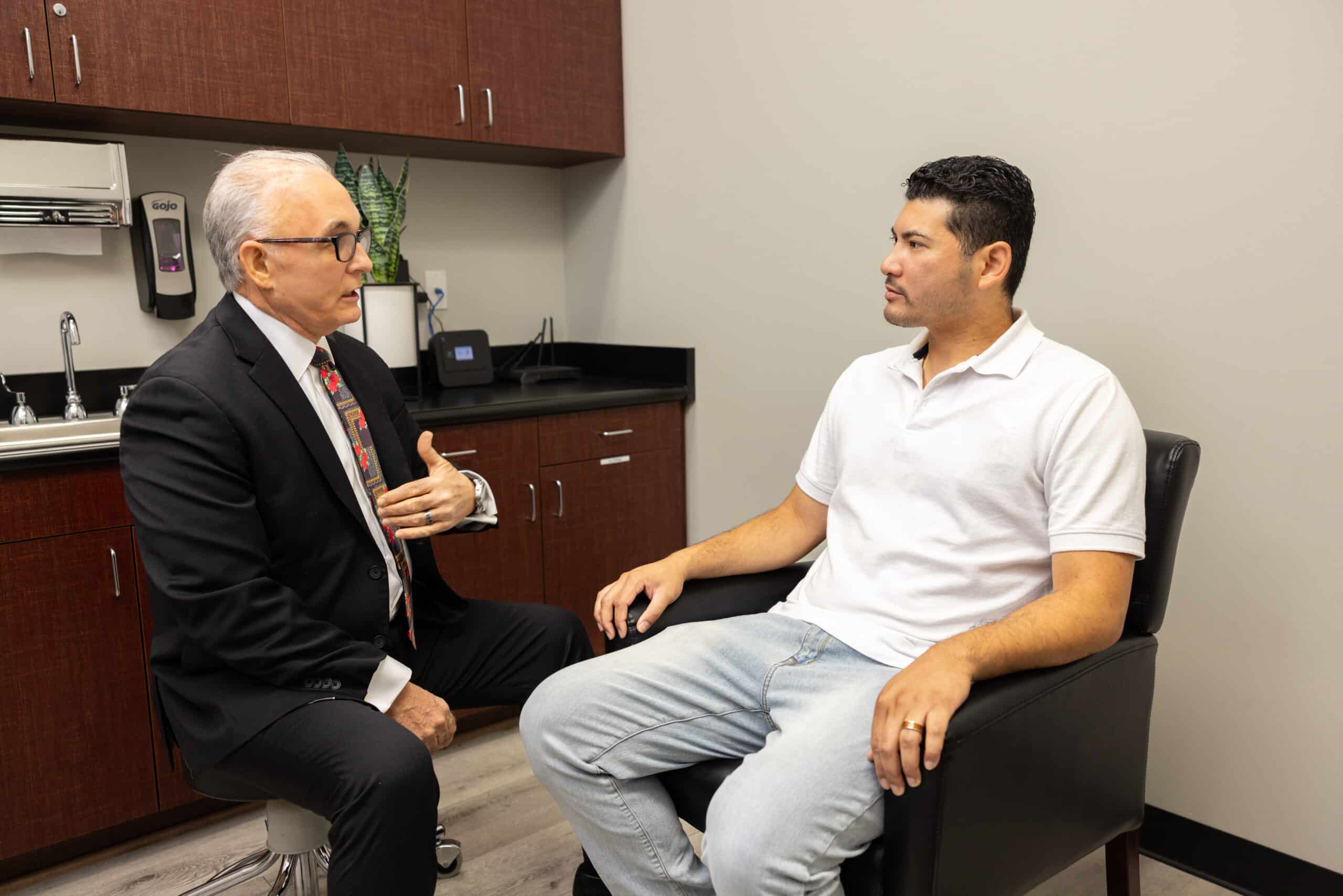 Dr. Hill consultation with patient